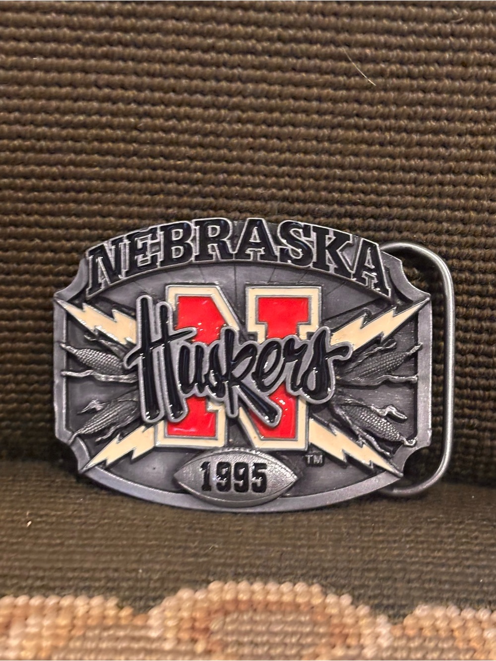 Nebraska 1995 Husker buckle